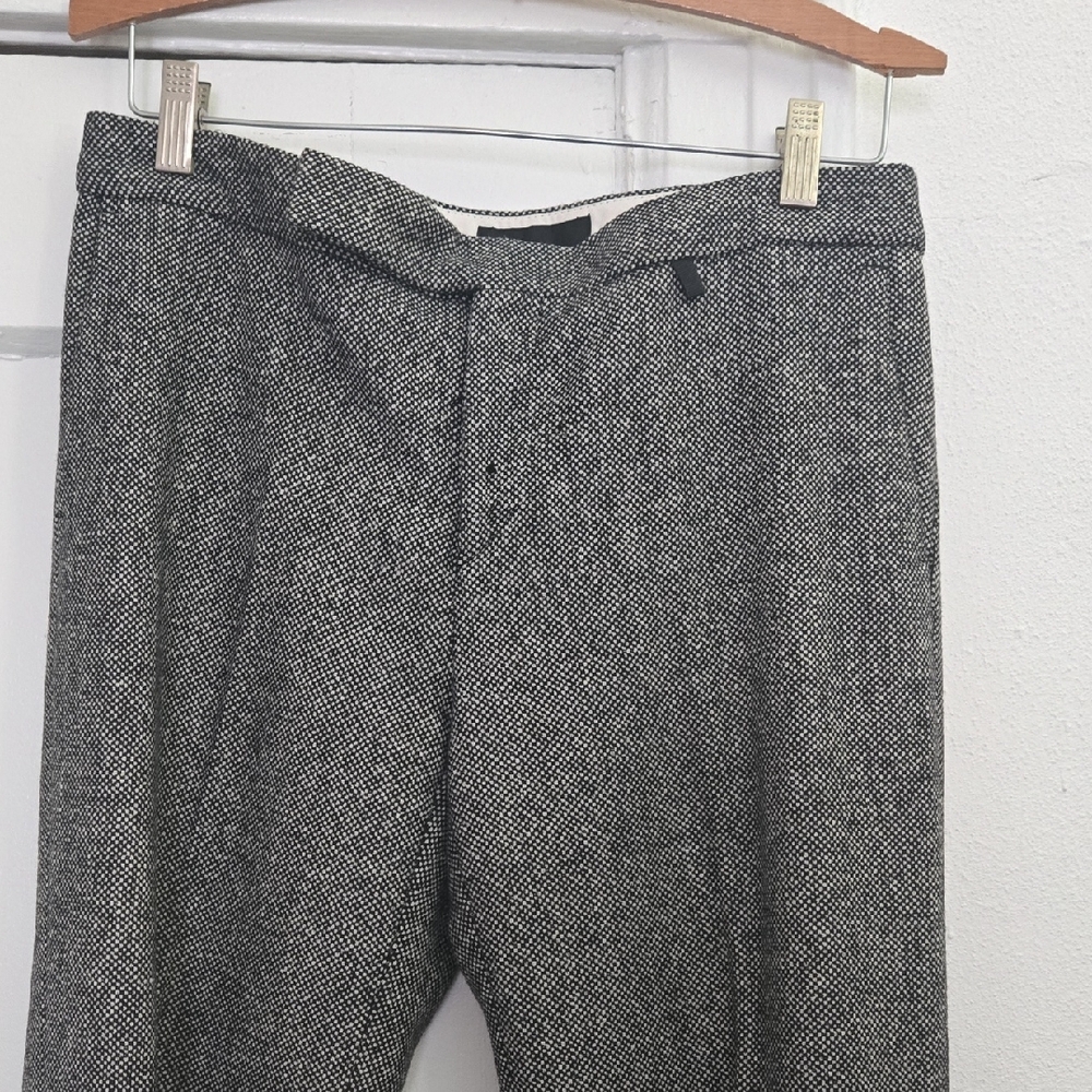 Zara Womsns Textured Black and White Dress Pants